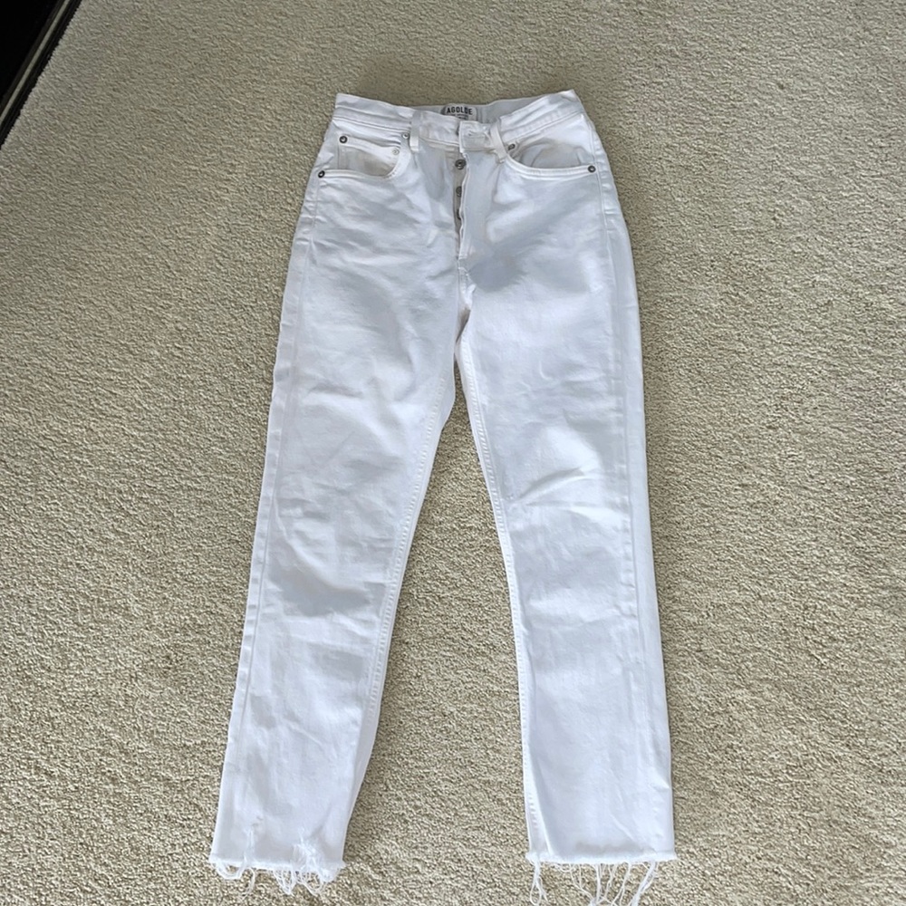 AGOLDE Riley White Jeans
